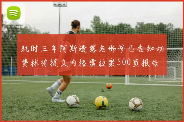 耗时三年阿斯透露老佛爷已告知切费林将提交内格雷拉案500页报告
